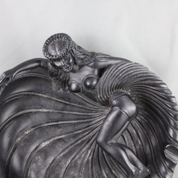 Vintage Tiki Ashtray - Naughty Hula by Coco Joe - Made with Lava - Tagged - Picture 2 of 9